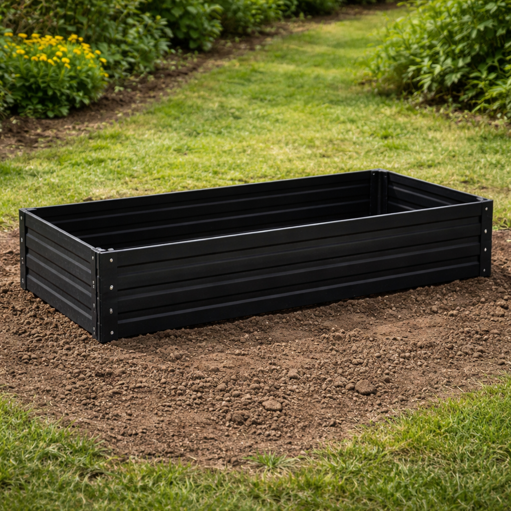 Jardinière rectangulaire en Acier