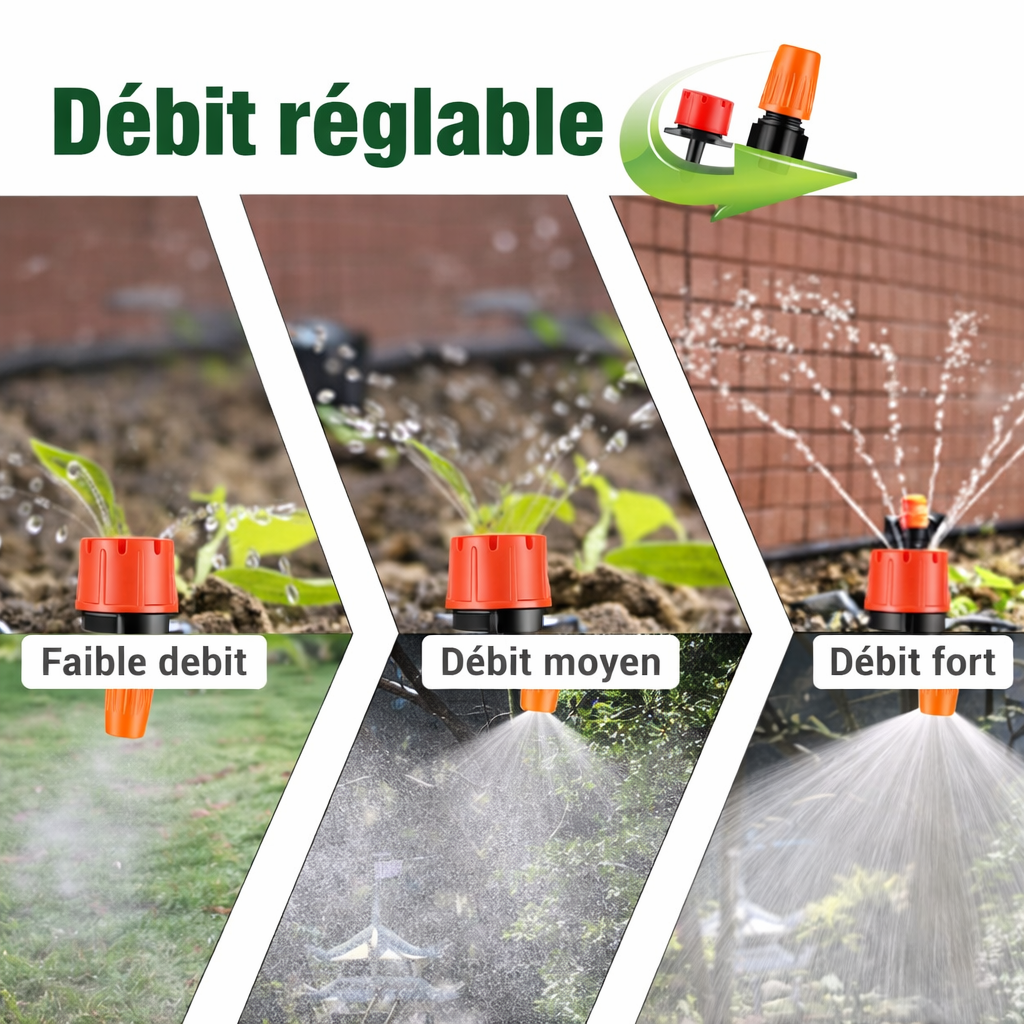 Kit d’irrigation goutte à goutte automatique