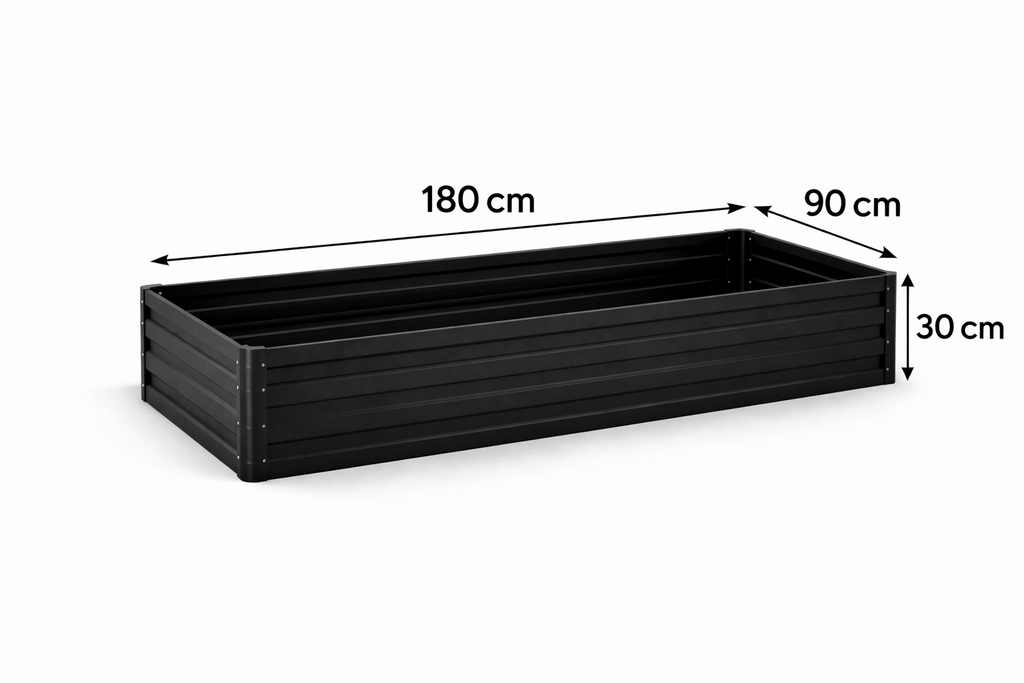 Jardinière rectangulaire en Acier